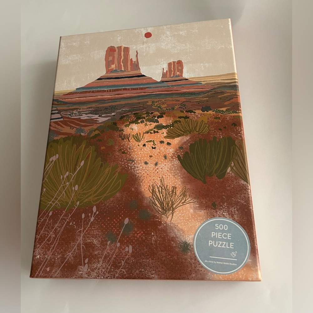New "Monument Valley" 500 Piece Puzzle 18" x 24" Walker Noble Studios Navajo